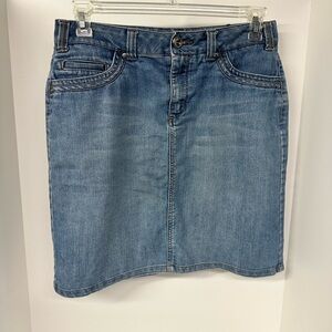 Sonoma Size 4 Mini Skirt Blue Denim